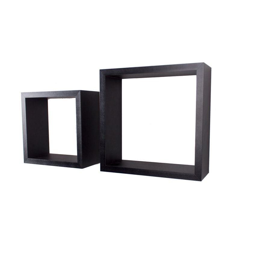 Core Products Hudson Set of 2 Wall Cubes - Matt Black
