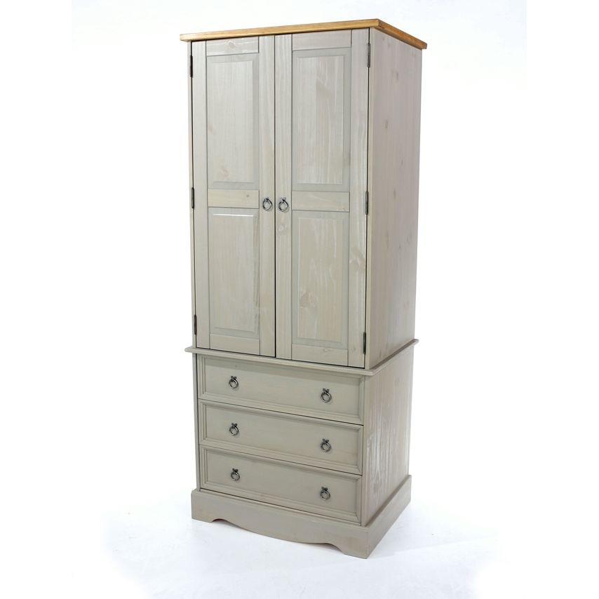 Core Products Corona Grey 2 Door, 3 Drawer Wardrobe