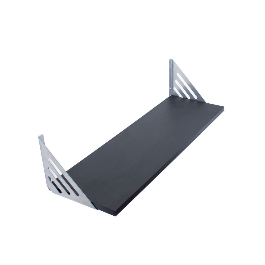 Core Products Arran 60cm Wide Shelf, Medium Wall Unit - Black Matt