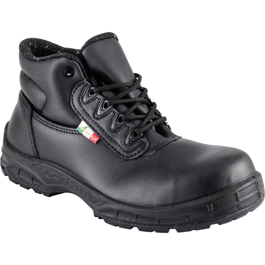 Cofra Safety Boots, Black, Chemical Resistant, Size 7