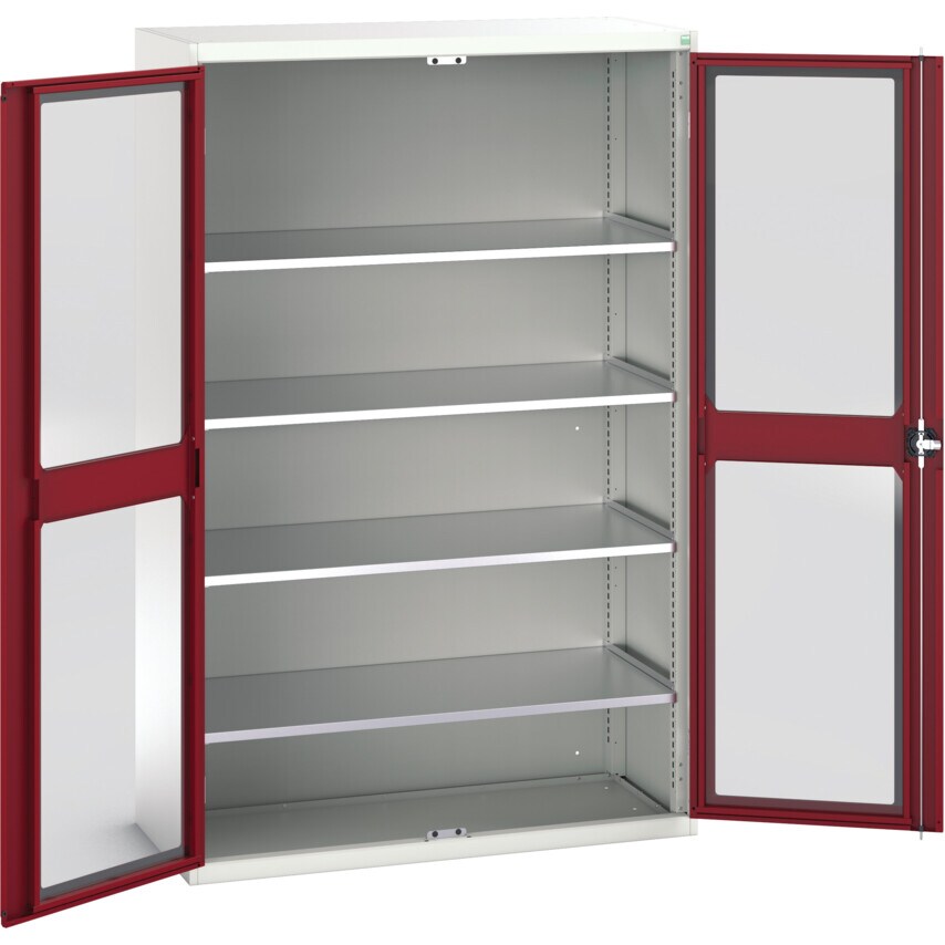 Bott Verso 1300W X 550D X 2000H Window Cupboard 4S Red