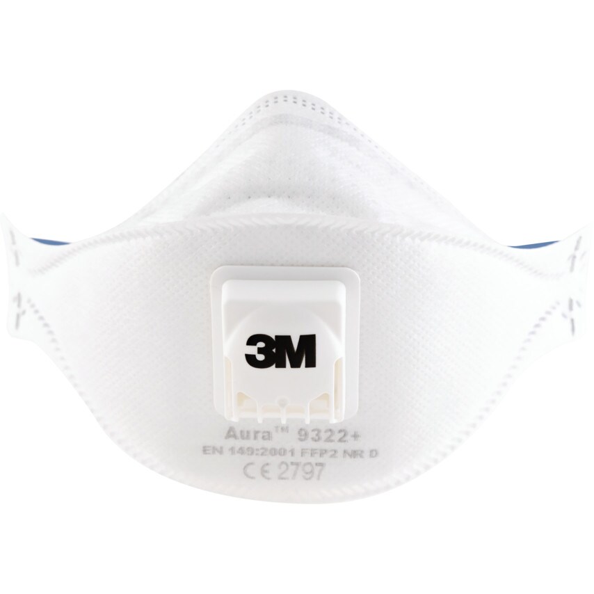 3M Disposable Respirators, FFP2, Valved (Box-330)