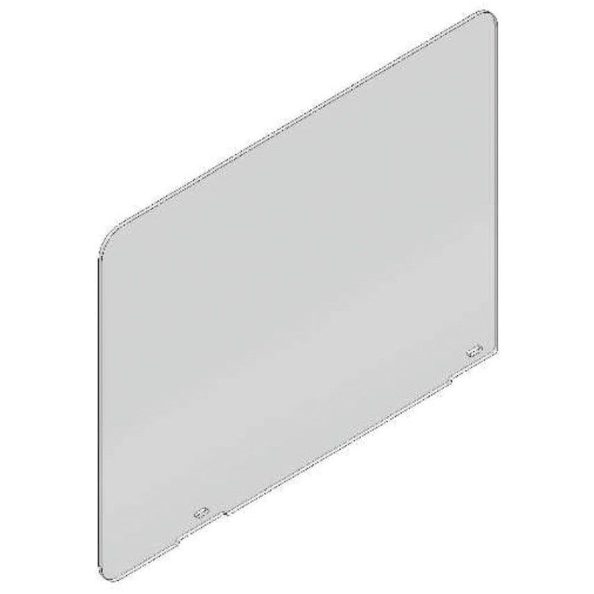 GPC Industries Return Screen, Clear Acrylic, 8mm, 800X750mm