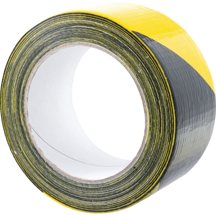 Avon 50MM X 33M Black/Yellow Hazard Duct Tape 6999 at Zoro