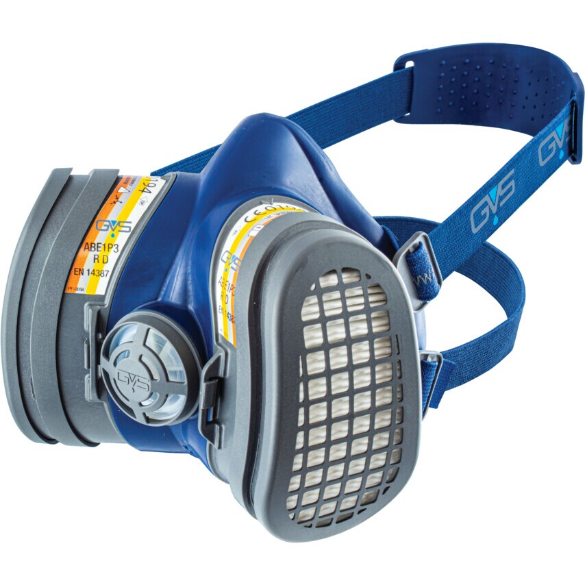 GVS Reusable Half Mask, Complete with ABE1P3 Filters, S/M