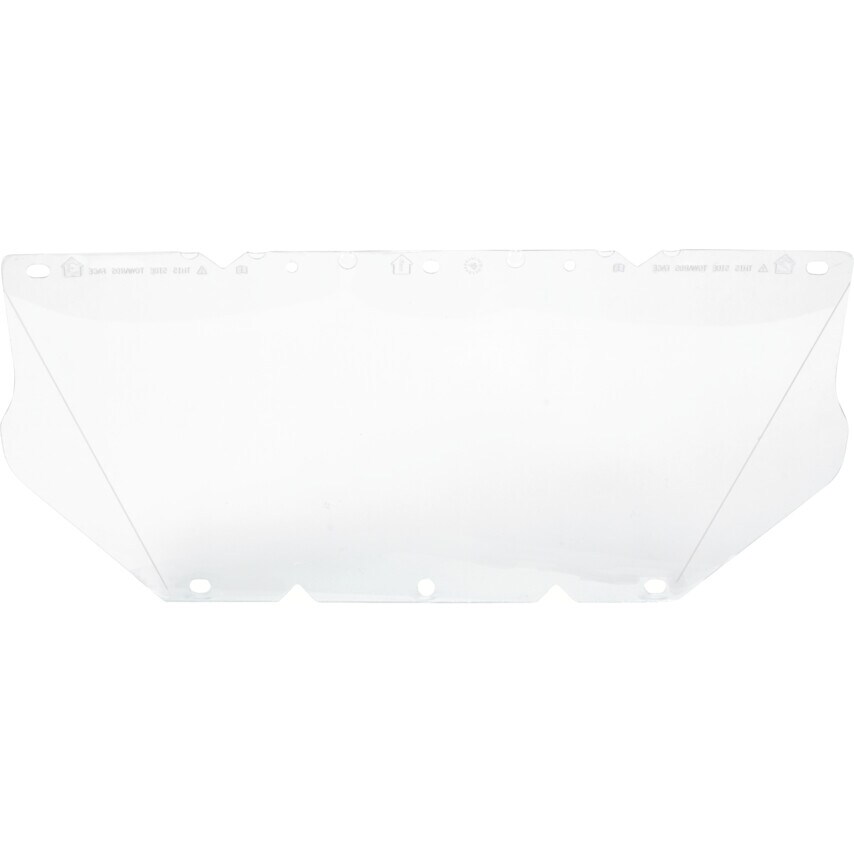 MSA V-Gard Visor, Clear, 1.0mm Thickness, UV Protection, for Use with Chin Guard