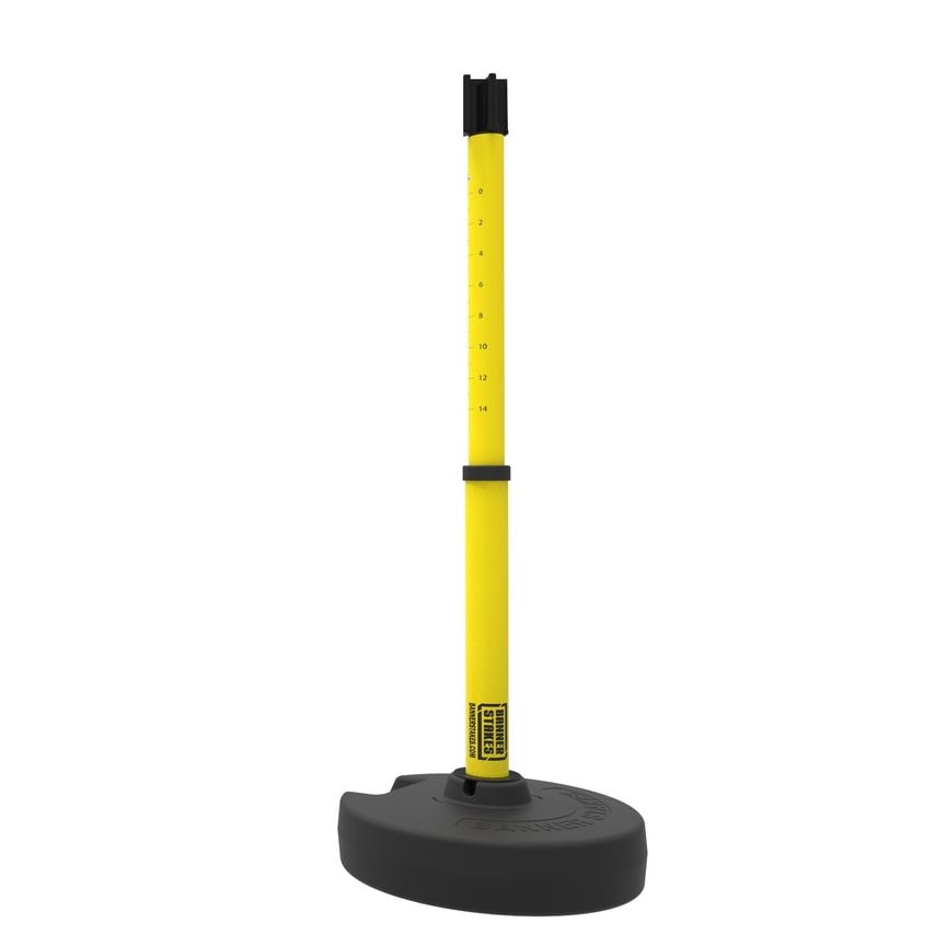 Banner Stakes Plus Line Barrier Yellow - Receiver Head PL4117