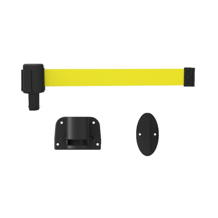 Banner Stakes Plus Line Wall Mount System - Blank Yellow Banner Head PL4124