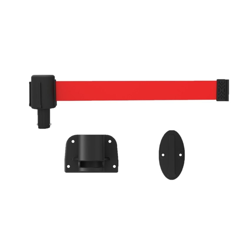 Banner Stakes Plus Line Wall Mount System - Blank Red Banner Head PL4127