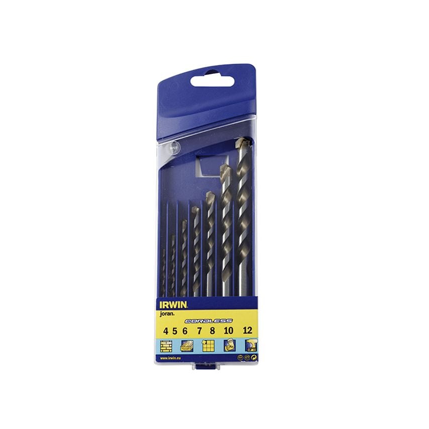 Irwin Cordless Multi-Purpose Drill Bit Set, 7 Piece 4-12mm IRW10501940