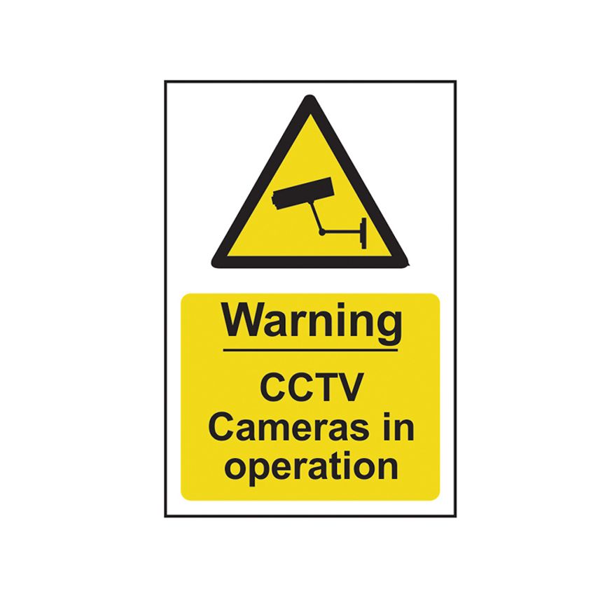 Warning CCTV Cameras in Operation - PVC Sign 200 x 300mm SCA1311