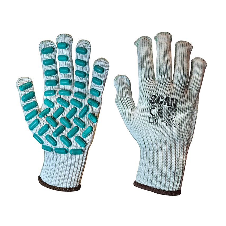 Scan Vibration Resistant Latex Foam Gloves - XL (Size 10) SCAGLOVRXL