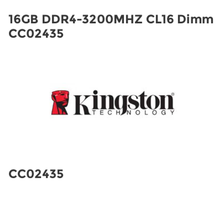 Kingston 16GB DDR4-3200MHZ CL16 Dimm CC02435- you get 3