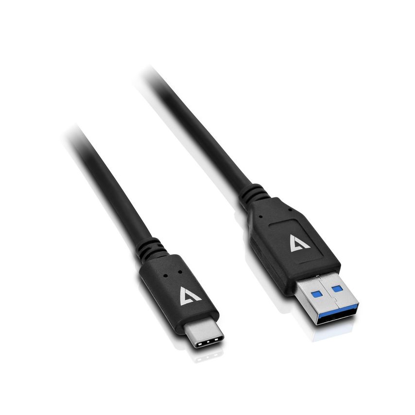 V7 USB3.1A to USB-C Cable 1M Black J153340- you get 24