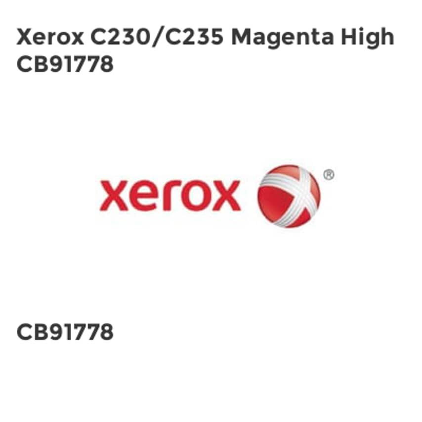 Xerox Xerox C230/C235 Magenta High CB91778- you get 2