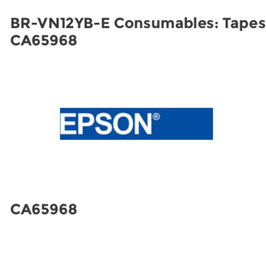 Epson BR-VN12YB-E Consumables: Tapes CA65968- you get 4