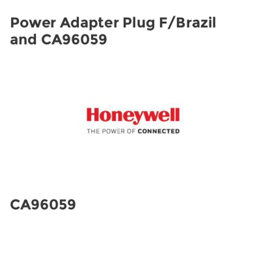 Honeywell Power Adapter Plug F/Brazil and CA96059- you get 15