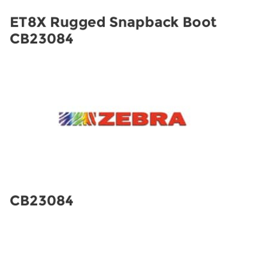 Zebra ET8X Rugged Snapback Boot CB23084