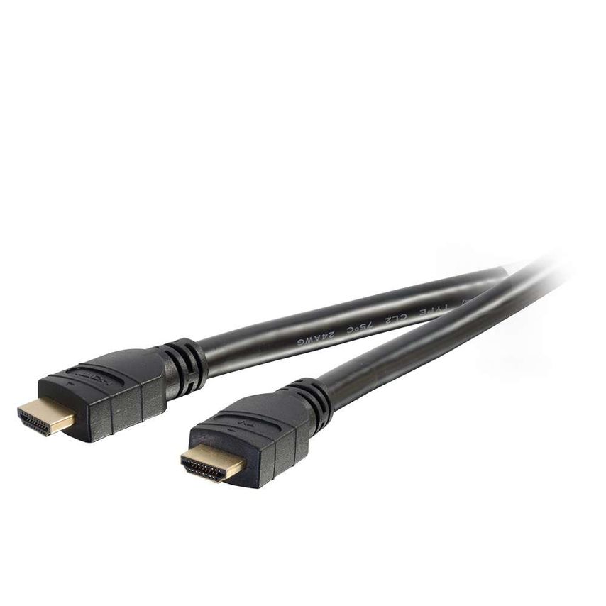 C2g 30m Active High Speed Hdmi Cable In-Wall, Cl3-Rated - Hdmi Cable - Hdmi Male To Hdmi Male - 30 M - Double Shielded - Black