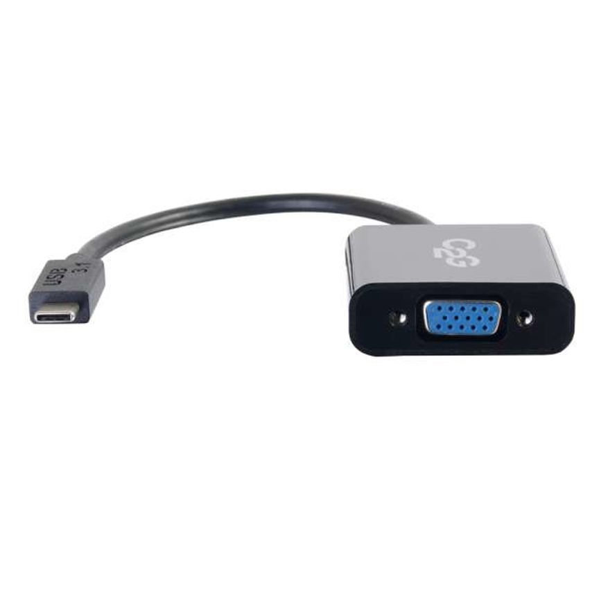 C2G C2g Usb 3.1 Usb Type C To Vga Adapter - Usb C To Vga Black - External Video