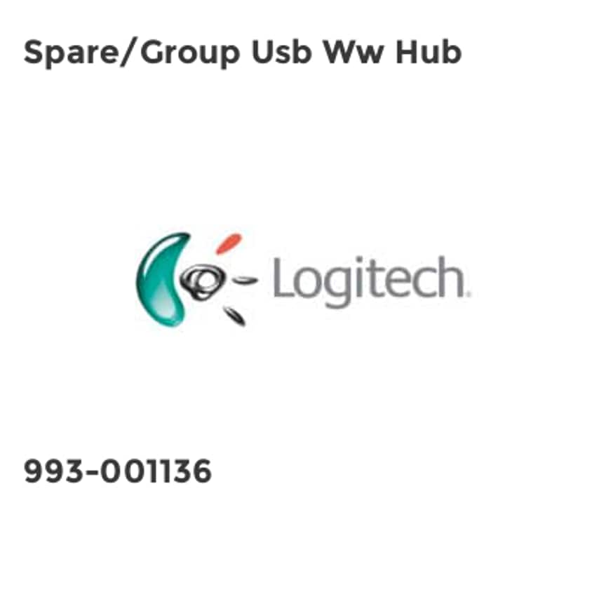 Logitech 993-001136 interface hub USB 2.0 Black,Silver