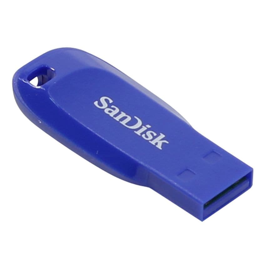 Sandisk Cruzer Blade - Usb Flash Drive - 32 Gb - Usb 2.0 - Electric Blue