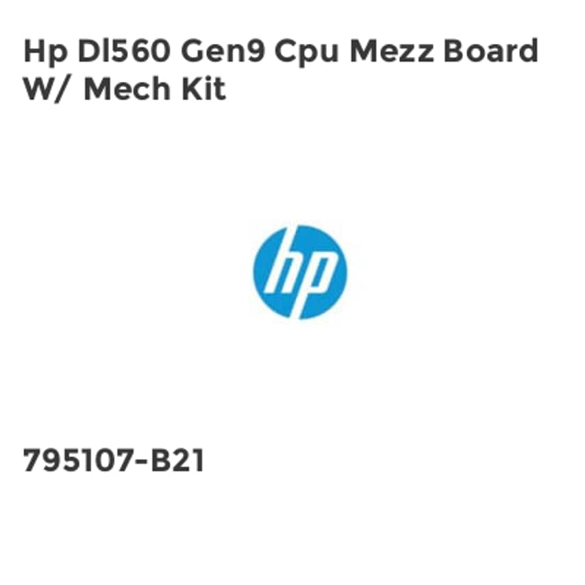 HP Hp Dl560 Gen9 Cpu Mezz Board W/ Mech Kit