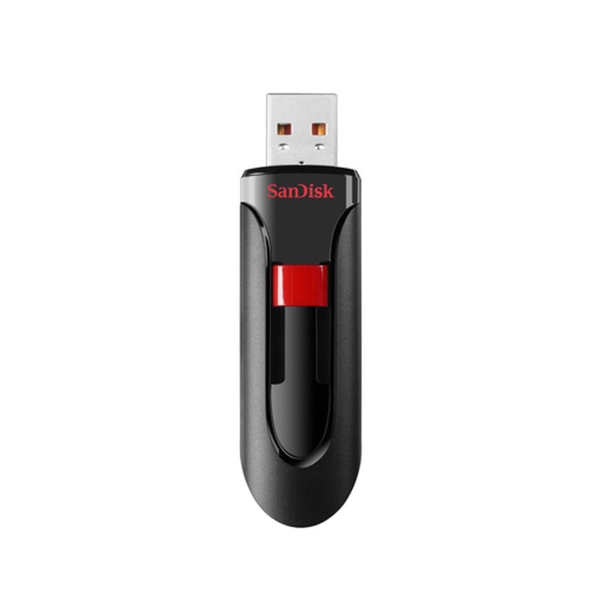 Sandisk Cruzer Glide - Usb Flash Drive - 256 Gb - Usb 2.0 - Black, Red