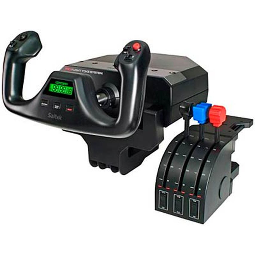 Logitech Logitech Flight Yoke System Yoke And Throttle Wired For Pc