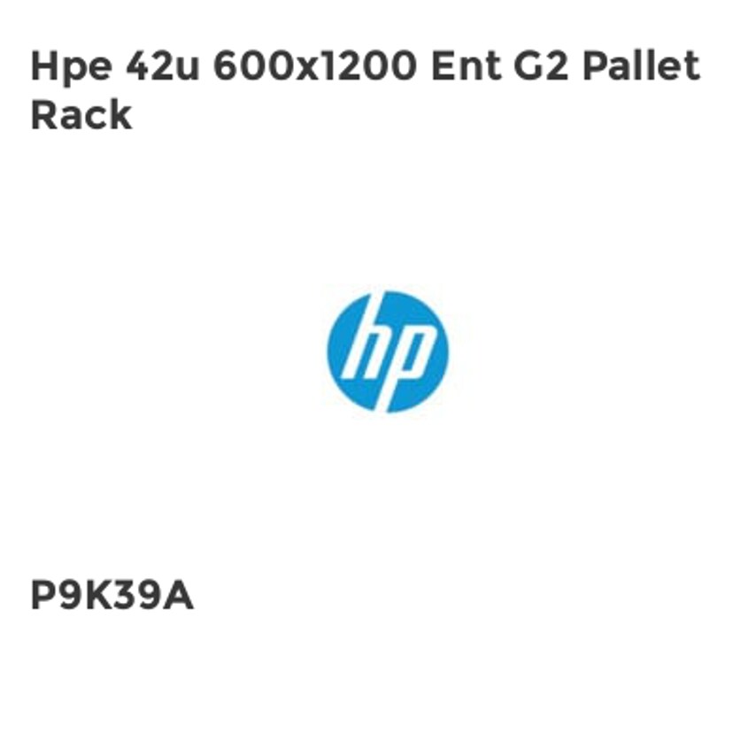 HP Hpe 42u 600x1200 Ent G2 Pallet Rack