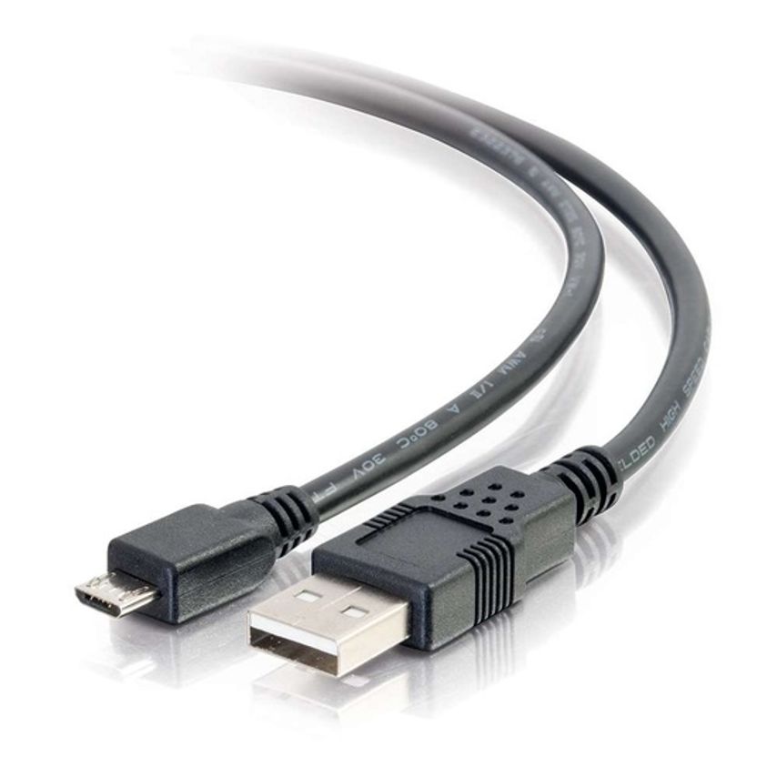 C2G 2M (6Ft) USB Cable USBa To USB Micro B M/M USB Cable USB (M) To MicroUSB Typ