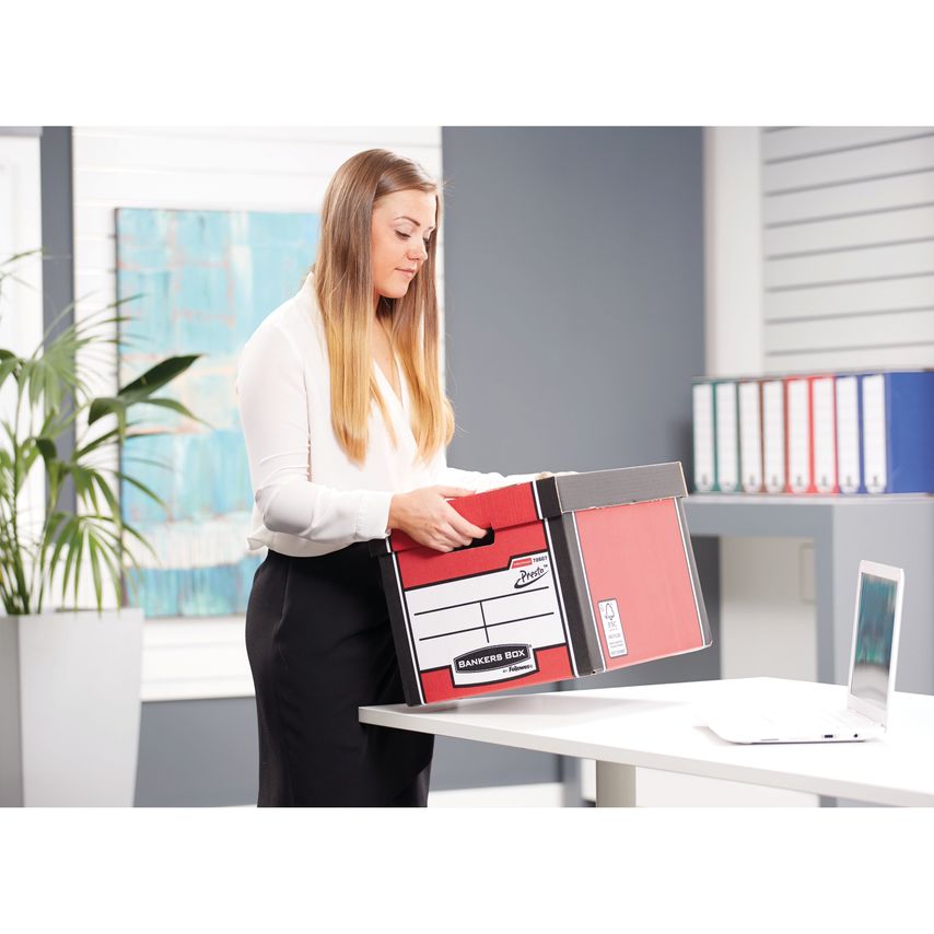 Bankers Box Premium Tall Box Red (Pack of 5) 7260706