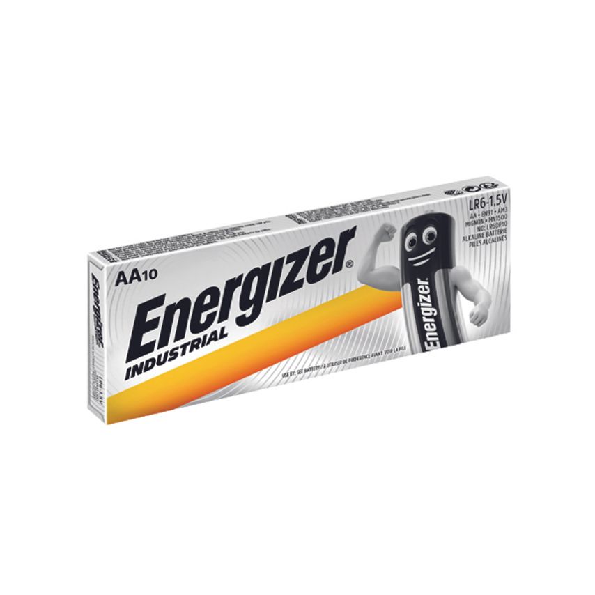 Shop Energizer Industrial Aa Batteries (Pack of 10) 636105 Alkaline