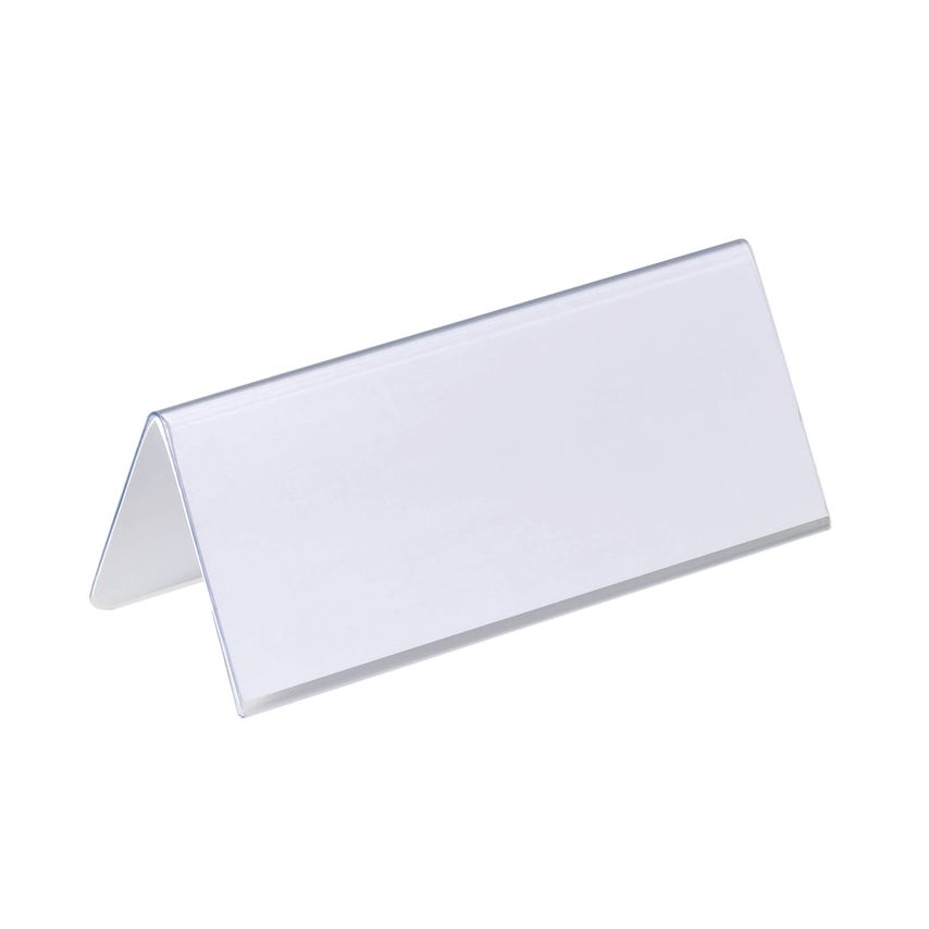 Durable Table Place Name Holder 61x150mm Transparent (Pack of 25) 8050