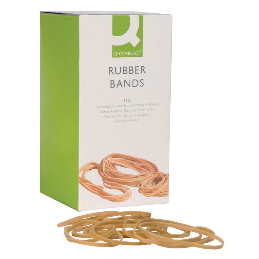 Q-Connect Rubber Bands Assorted Sizes (100g)