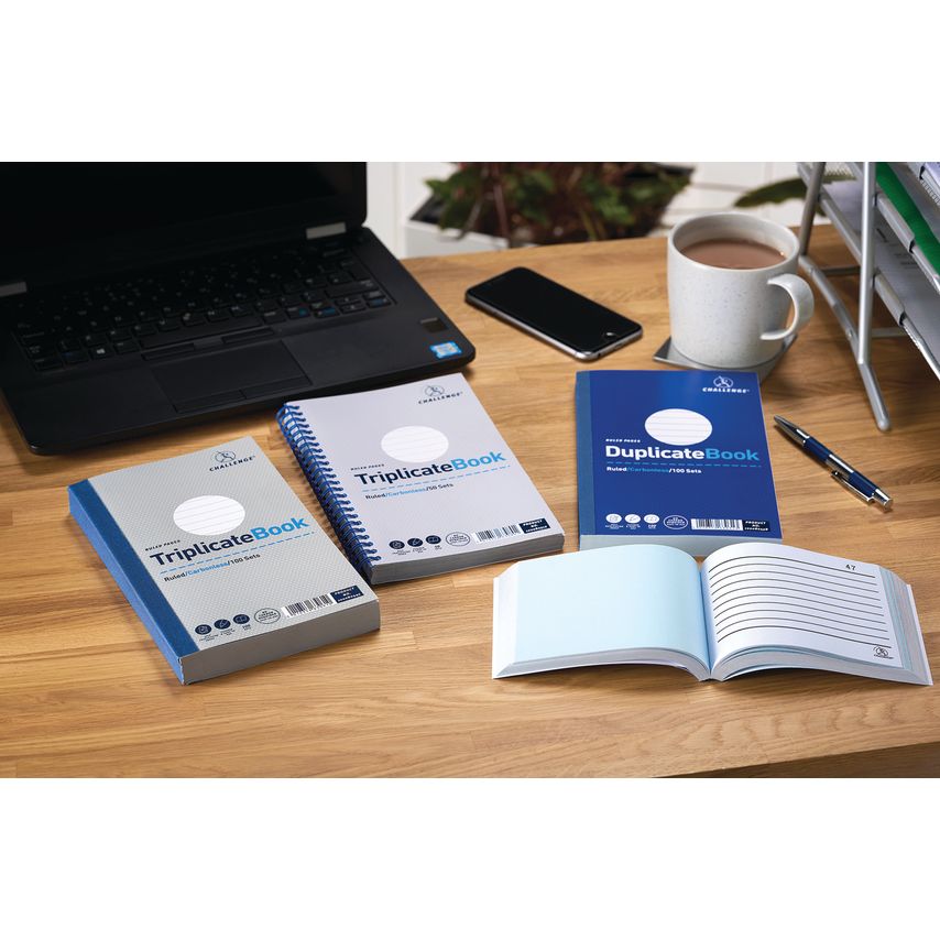 Carbonless Triplicate Book 100 Sets 210x130mm (Pack of 5) 100080445