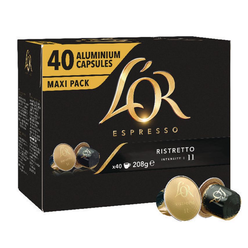 L'Or L'Or Nespresso Ristretto Capsule (Pack of 40) 4028790