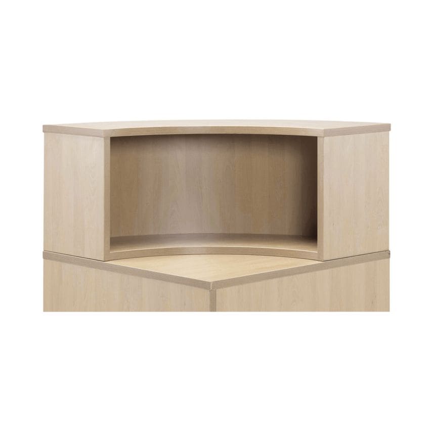 Jemini Maple Radial Reception Hutch Unit (Dimensions W800 X D300 X H405mm) - KF7