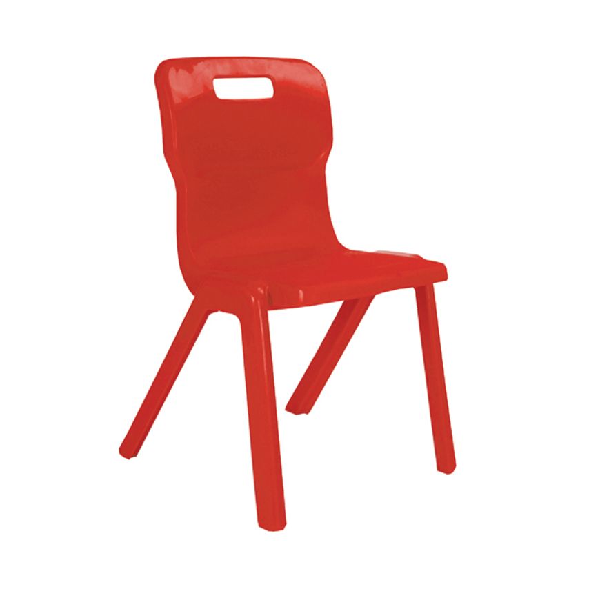 Titan One Piece Chair 310mm Red, Pack of 30 - KF838728