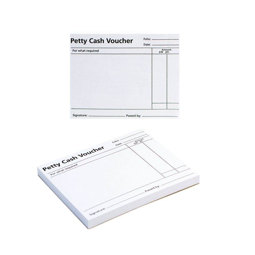 Petty Cash Voucher Pad 125x101mm (Pack of 10) - KF00103