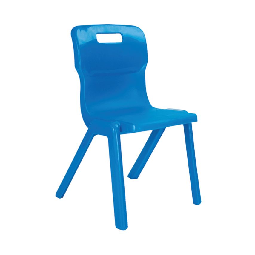 Titan One Piece Chair 380mm Blue (Pack of 30) - KF838739