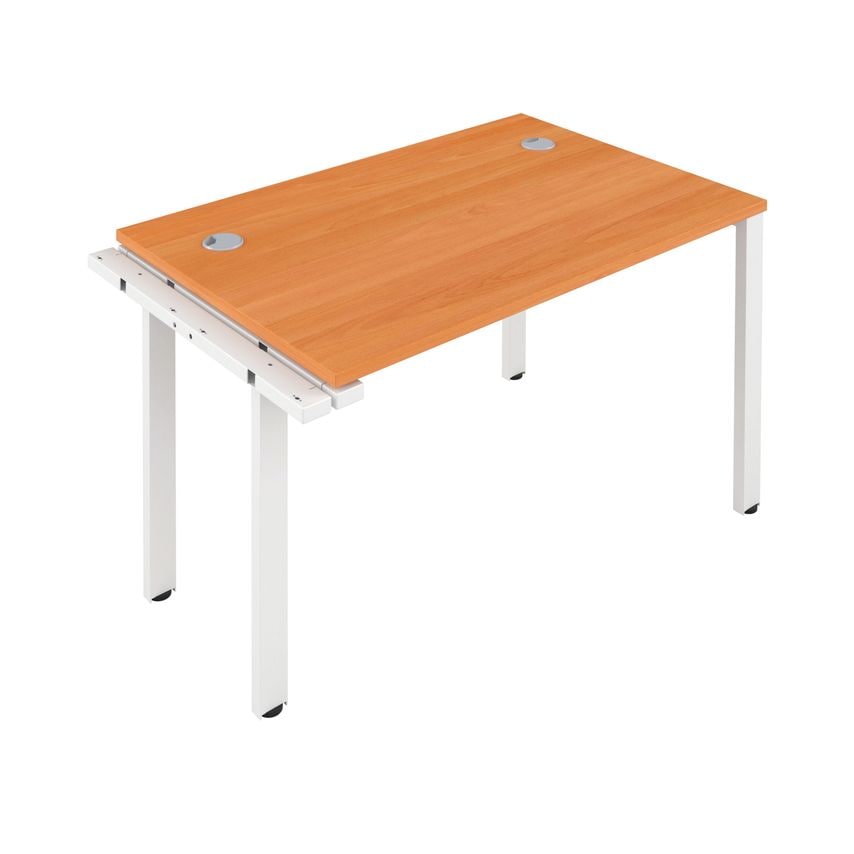 Jemini 1 Person Extension Bench 1400X800mm Beech/White - KF808909