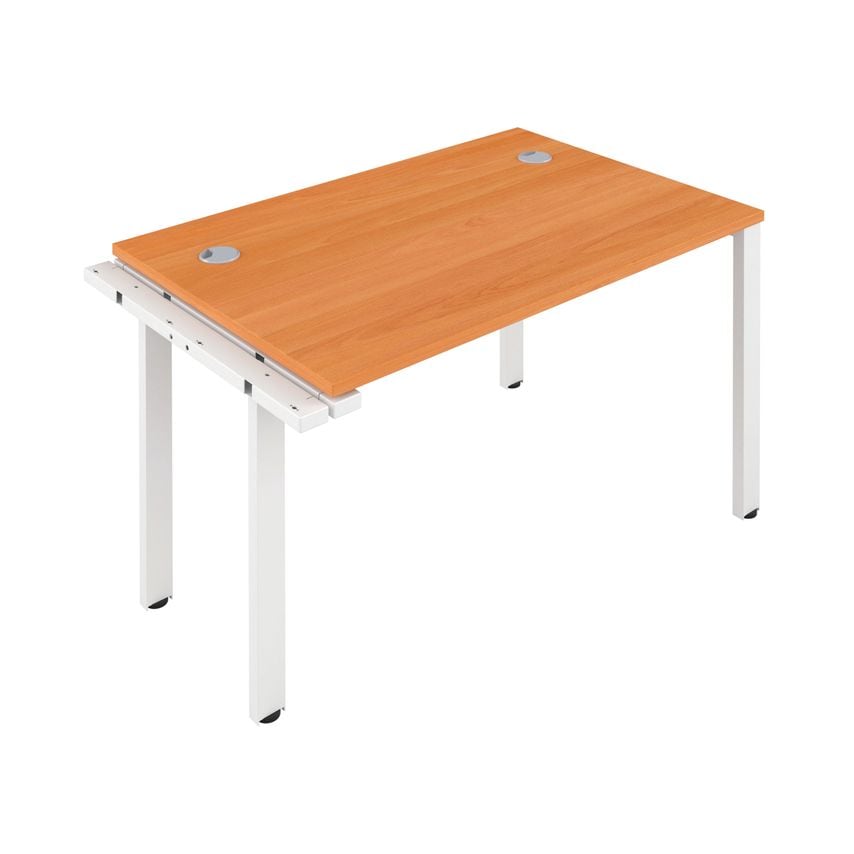 Jemini 1 Person Extension Bench 1600X800mm Beech/White - KF809265