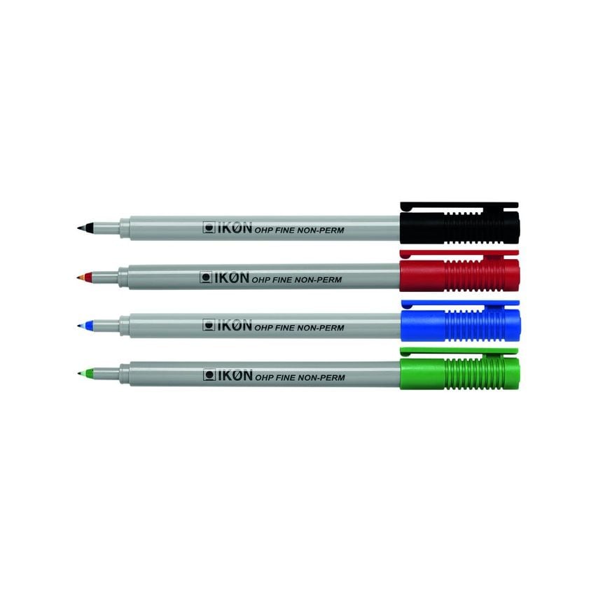 Ikon OPen Non-Permanent Fine Point Assorted (Pack of 4) 7421WLT4