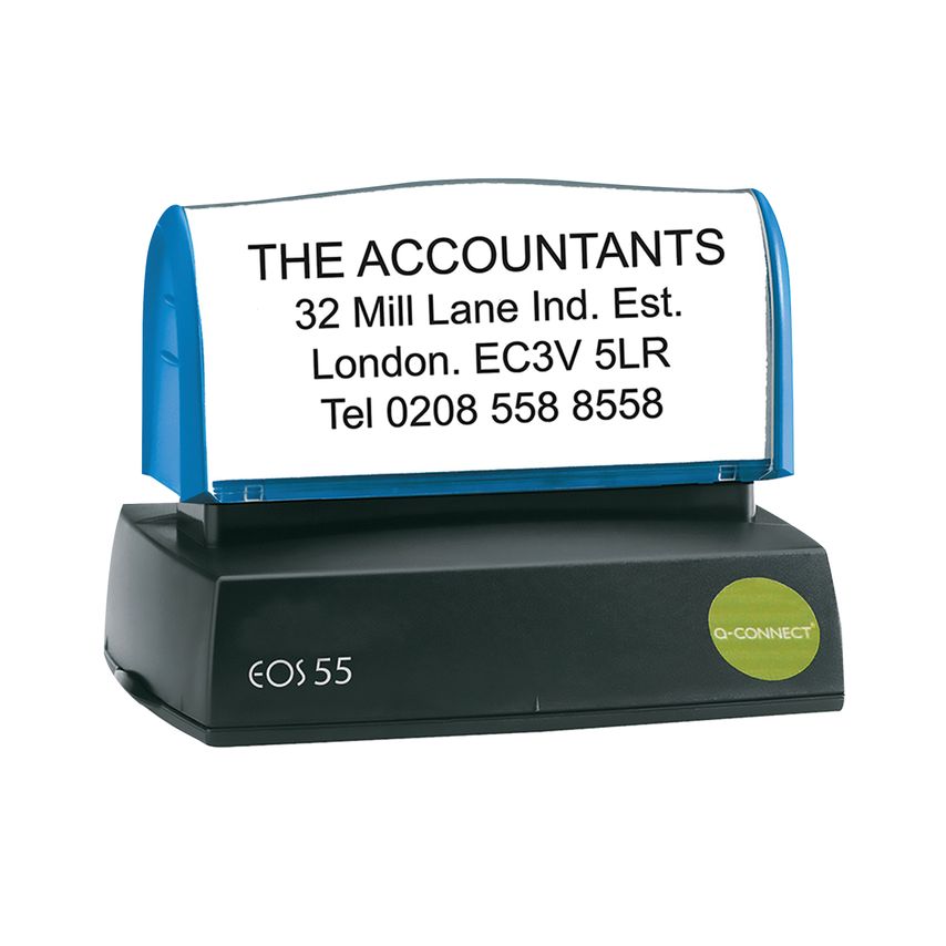 Q-Connect Voucher for Custom Pre-Inked Stamp 57 x 20mm - KF02106