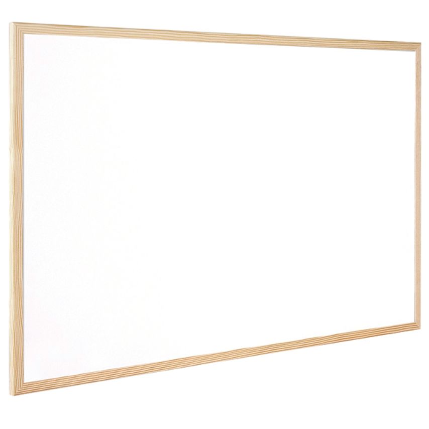 Q-Connect Wooden Frame Whiteboard 400x300mm KF0356| at Zoro