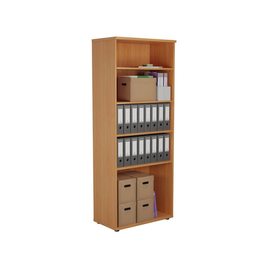 Jemini 2000 Wooden Bookcase 450mm Depth Beech - KF811039