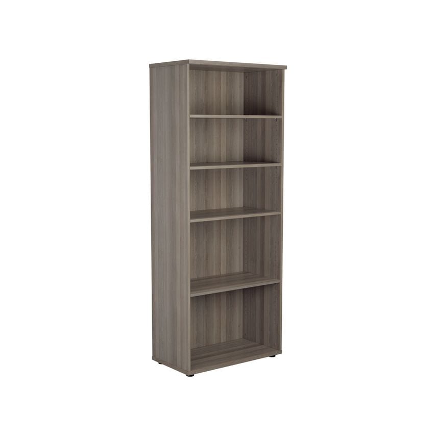 Jemini 2000 Wooden Bookcase 450mm Depth Grey Oak - KF811169