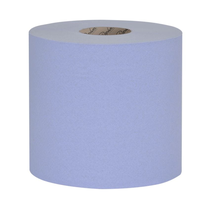 Raphael 1-Ply Blue Roll Towel 250m x 200mm, Pack of 6 RT1B250R