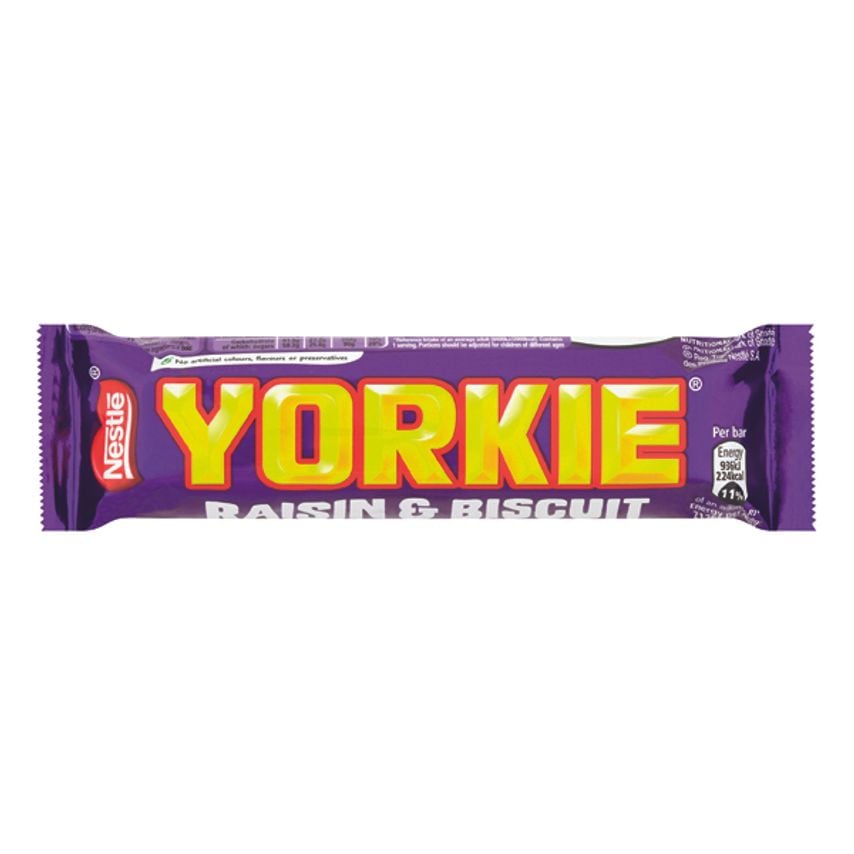 Nestle Yorkie Raisin and Biscuit 44g (Pack of 24) 12360869